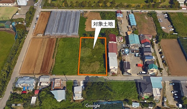 松戸市秋山の売地は資材置場、駐車場、菜園に最適　地目は原野 農地としても利用できます。
